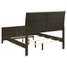 Wilkes 51-inch Upholstered Full Bed Dark Cocoa