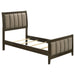 Wilkes 51-inch Upholstered Twin Bed Dark Cocoa