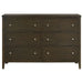 Wilkes 6-drawer Dresser Cabinet Dark Cocoa