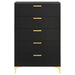 Kendall 5-drawer Bedroom Chest Black