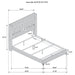 Lucia 4-piece Queen Bedroom Set Beige and White