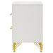 Lucia 2-drawer Nightstand Bedside Table White