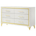 Lucia 6-drawer Dresser Cabinet White