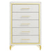Lucia 5-drawer Bedroom Chest of Drawers White