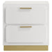 Caraway 2-drawer Nightstand White