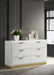 Caraway 6-drawer Dresser White