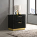 Caraway 2-drawer Nightstand Black