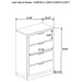 Caraway 4-drawer Bedroom Chest Black