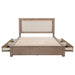 Kenora 56-inch California King LED Storage Bed Barley Brown