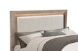 Kenora 56-inch California King LED Storage Bed Barley Brown
