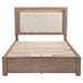 Kenora 56-inch Queen LED Storage Bed Barley Brown