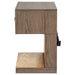 Kenora 1-drawer Nightstand Bedside Table Barley Brown