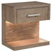 Kenora 1-drawer Nightstand Bedside Table Barley Brown