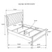 Sonora 4-piece Queen Bedroom Set White