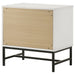 Sonora 2-drawer Nightstand Bedside Table White