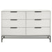 Sonora 6-drawer Bedroom Dresser White