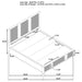 Terrace 4-piece California King Bedroom Set Ash Brown