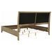 Granada Upholstered Eastern King Panel Bed Natural Pine