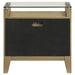 Granada 2-drawer Glass Top Nightstand Natural Pine