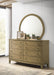 Granada 8-drawer Dresser and Mirror Natural Pine