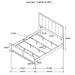 Gran Park 59-inch Eastern King Panel Bed Dark Cocoa