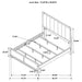 Gran Park 59-inch California King Panel Bed Dark Cocoa