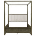 Gran Park Queen Canopy Bed Dark Cocoa