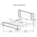 Marmore 5-piece Eastern King Bedroom Set White