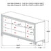 Marmore 4-piece Queen Bedroom Set White