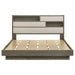 Fenwick Eastern King Bed Bookcase Headboard Grey Oak