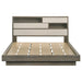 Fenwick California King Bed Bookcase Headboard Grey Oak