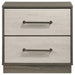 Fenwick 2-drawer Nightstand Bedside Table Grey Oak
