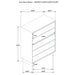 Glenwood 4-drawer Chest of Drawers Warm Brown