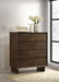 Glenwood 4-drawer Chest of Drawers Warm Brown