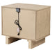 Kailani 2-drawer Nightstand Bedside Table Beige Oak
