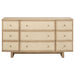 Kailani 9-drawer Dresser Cabinet Beige Oak