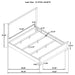 Gracemont 57-inch California King Panel Bed Grey and White