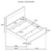 Ladera 4-piece California King Bedroom Set Light Elm
