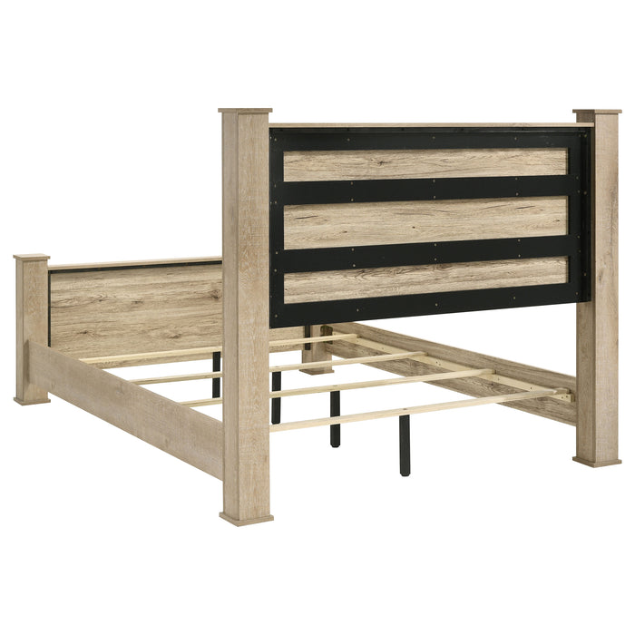 Oakglen 4-piece California King Bedroom Set Weathered Oak