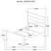 Oakglen 55-inch Queen Panel Bed Weathered Oak