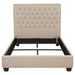 Chloe Upholstered Full Panel Bed Oatmeal