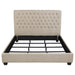 Chloe Upholstered California King Panel Bed Oatmeal