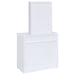 Harvey Vanity Set with Lift-Top Stool White