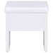Harvey Vanity Set with Lift-Top Stool White