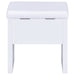 Harvey Vanity Set with Lift-Top Stool White