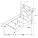 Devon 57-inch Upholstered Queen Panel Bed Beige