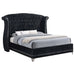 Barzini Upholstered California King Wingback Bed Black