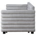 Patricia Boucle Upholstered Twin Day Bed with Trundle Grey