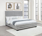 Patricia 58-inch Boucle Upholstered Eastern King Bed Grey