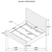 Patricia 58-inch Boucle Upholstered California King Bed Grey